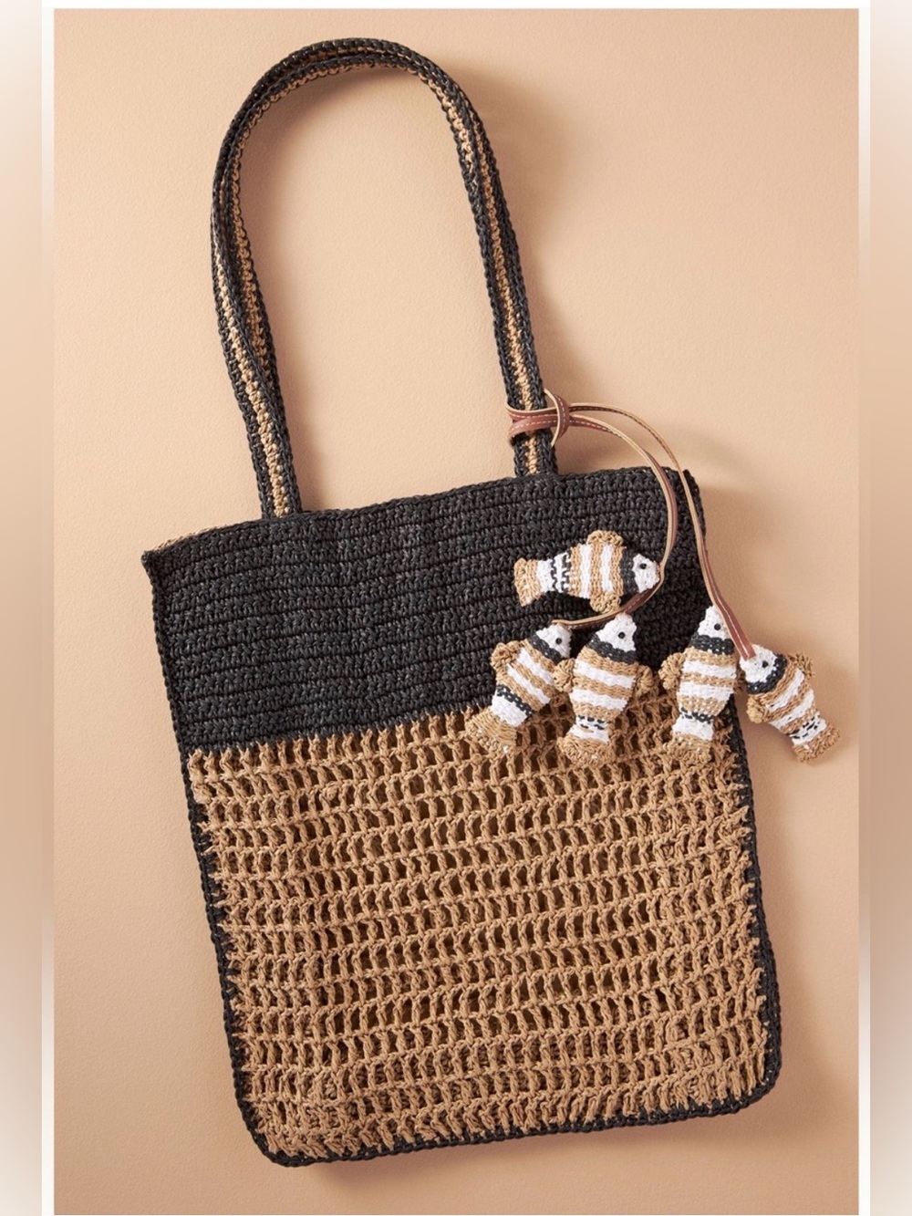 Anthropologie Icon Raffia tote! NWT. Gorgeous!!!!!